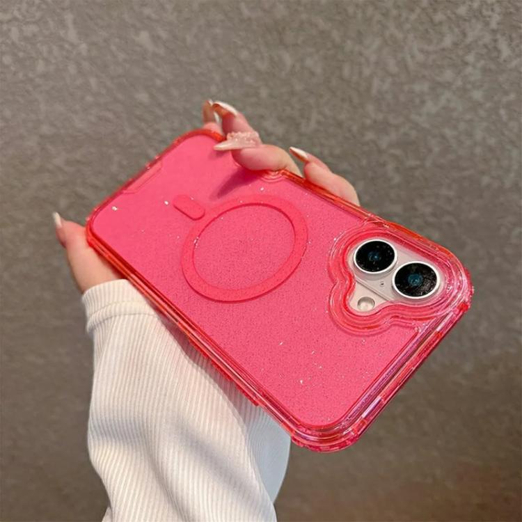 For iPhone 16 Detachable 3 in 1 Glitter Magnetic Phone Case