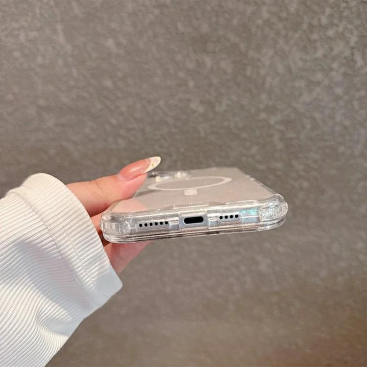 For iPhone 16 Plus Detachable 3 in 1 Glitter Magnetic Phone Case