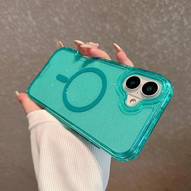 For iPhone 16 Plus Detachable 3 in 1 Glitter Magnetic Phone Case