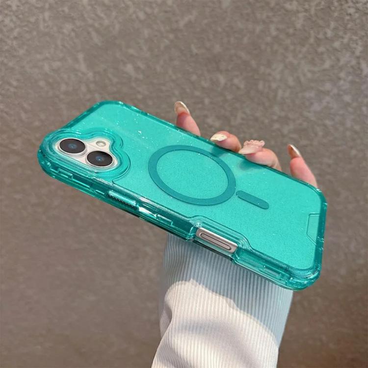 For iPhone 17 Detachable 3 in 1 Glitter Magnetic Phone Case