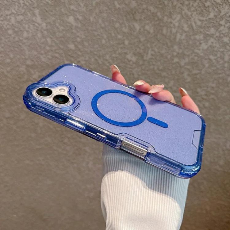 For iPhone 17 Detachable 3 in 1 Glitter Magnetic Phone Case