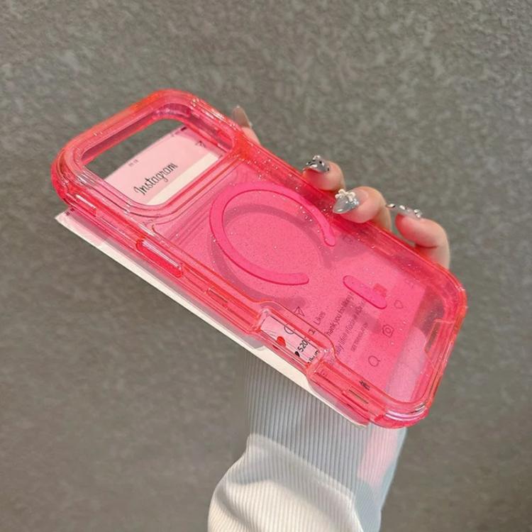 For iPhone Air Detachable 3 in 1 Glitter Magnetic Phone Case