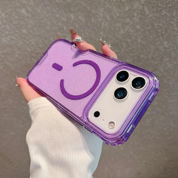 For iPhone Air Detachable 3 in 1 Glitter Magnetic Phone Case
