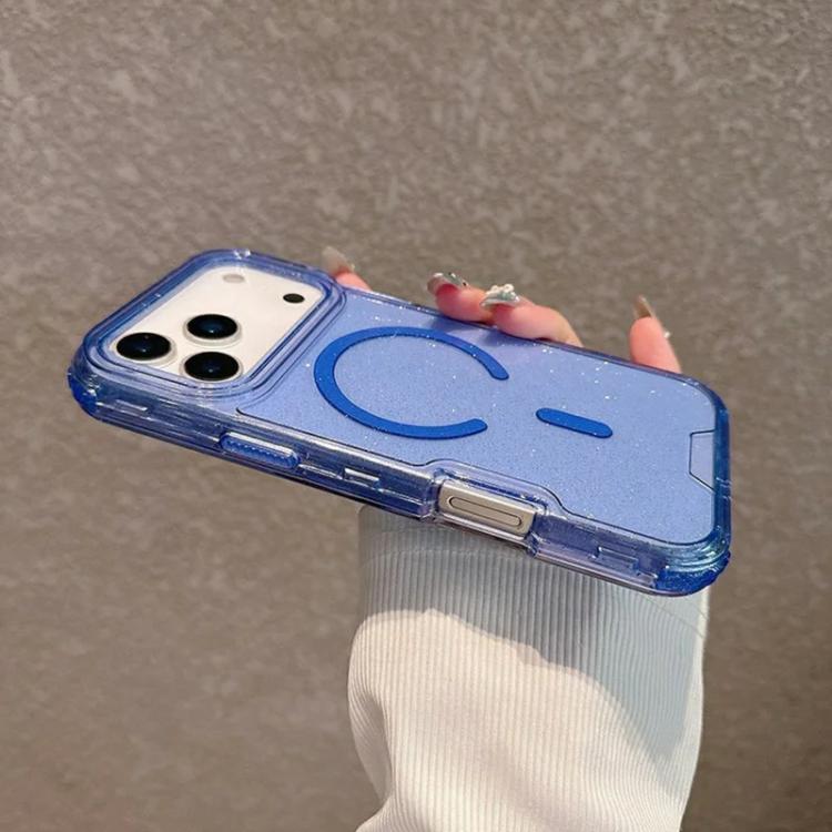 For iPhone Air Detachable 3 in 1 Glitter Magnetic Phone Case