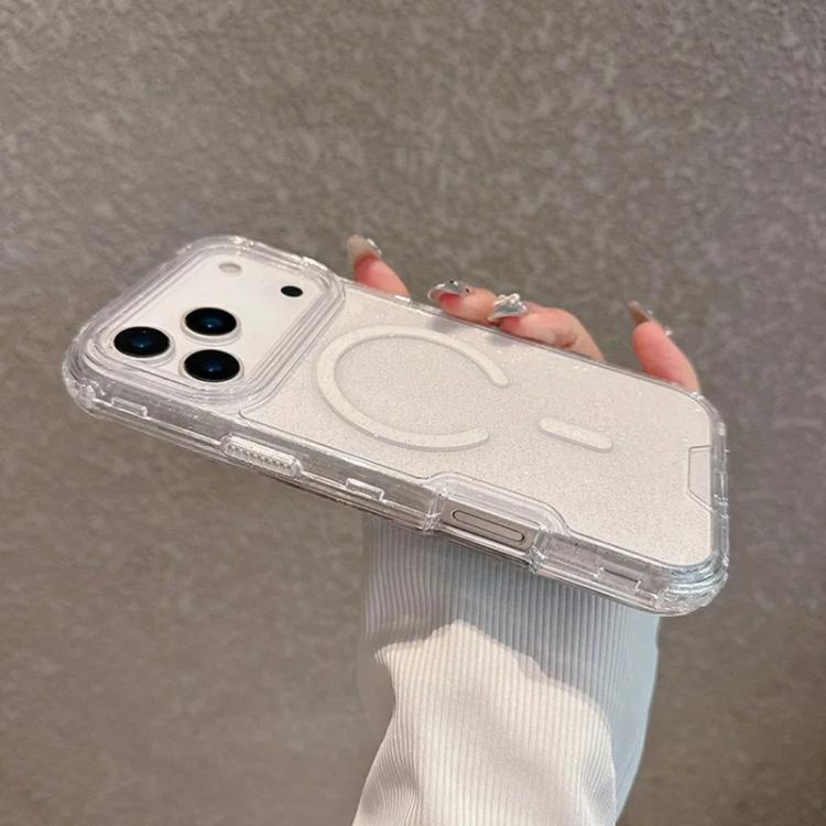 For iPhone 17 Pro Detachable 3 in 1 Glitter Magnetic Phone Case