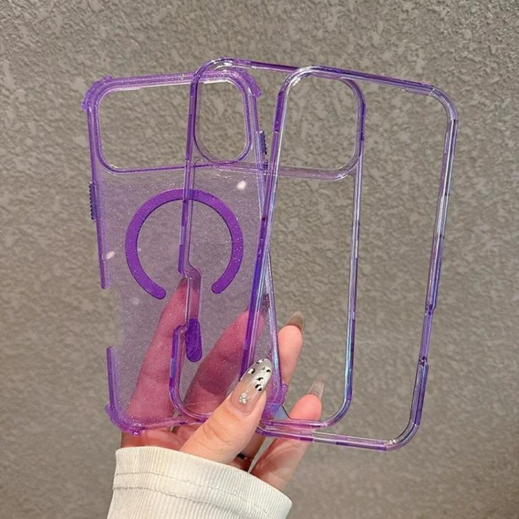 For iPhone 17 Pro Detachable 3 in 1 Glitter Magnetic Phone Case