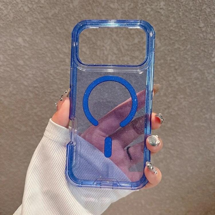 For iPhone 17 Pro Detachable 3 in 1 Glitter Magnetic Phone Case