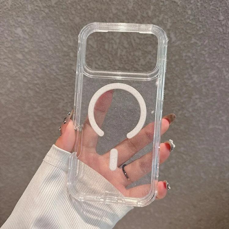 For iPhone 17 Pro Max Detachable 3 in 1 Glitter Magnetic Phone Case