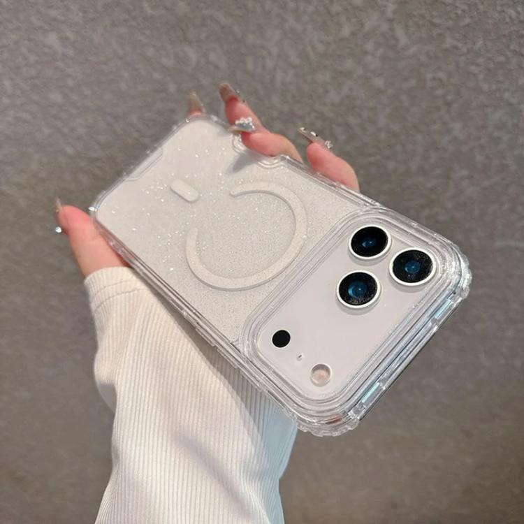 For iPhone 17 Pro Max Detachable 3 in 1 Glitter Magnetic Phone Case