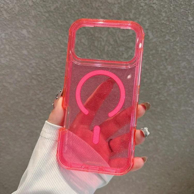 For iPhone 17 Pro Max Detachable 3 in 1 Glitter Magnetic Phone Case