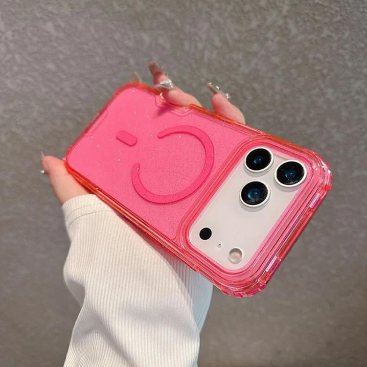 For iPhone 17 Pro Max Detachable 3 in 1 Glitter Magnetic Phone Case