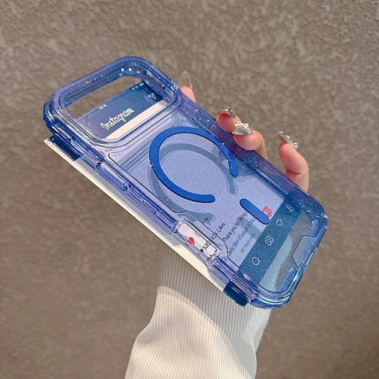 For iPhone 17 Pro Max Detachable 3 in 1 Glitter Magnetic Phone Case
