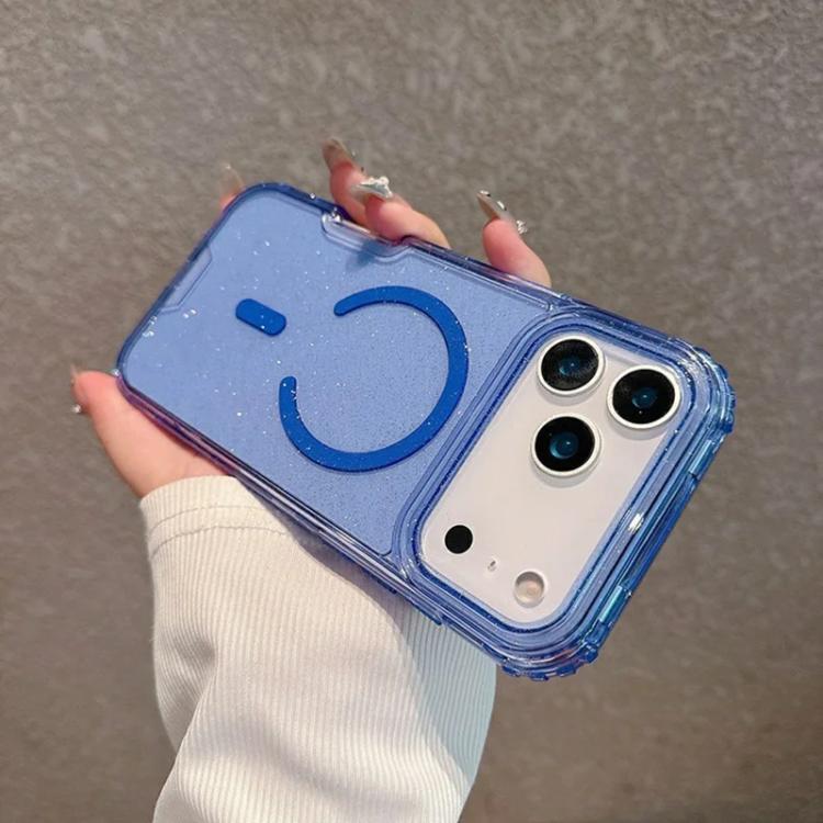 For iPhone 17 Pro Max Detachable 3 in 1 Glitter Magnetic Phone Case
