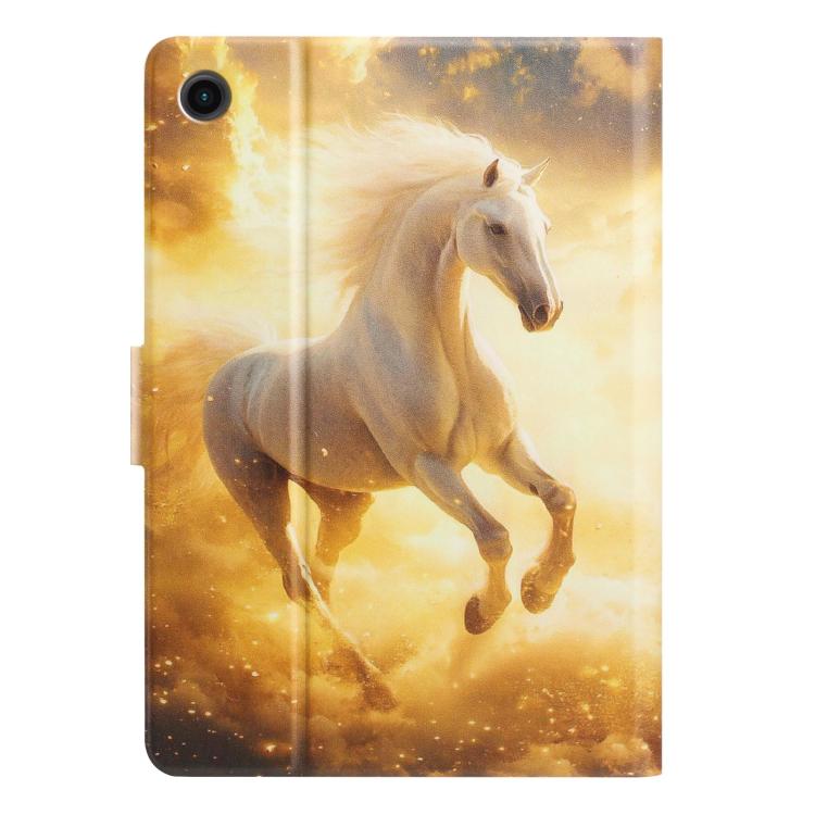For Samsung Galaxy Tab A8 / X200 Litchi Texture Voltage Painted Vegan Leather Smart Tablet Case
