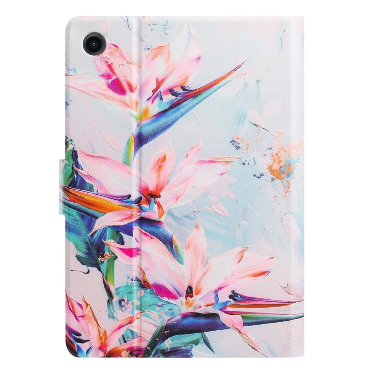 For Samsung Galaxy Tab A11+ / A9+ Litchi Texture Voltage Painted Vegan Leather Smart Tablet Case