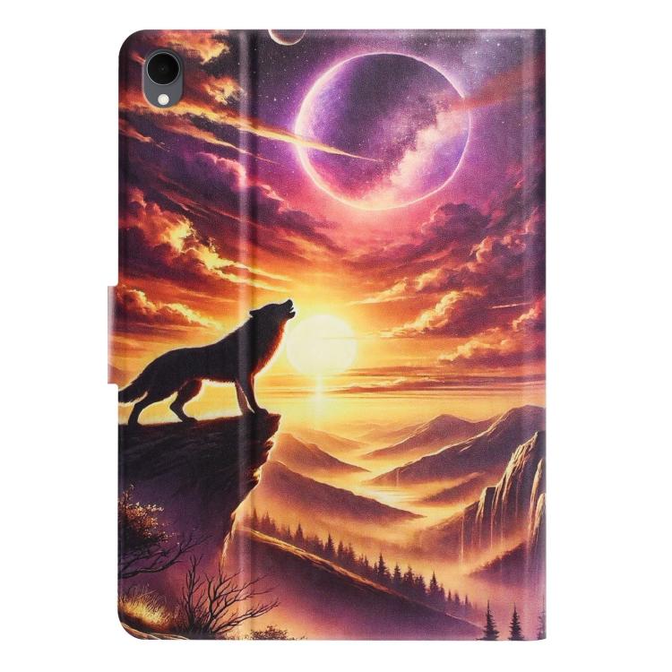 For Samsung Galaxy Tab S11 Litchi Texture Voltage Painted Vegan Leather Smart Tablet Case