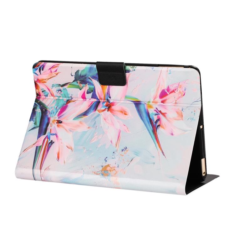 For Amazon Kindle Fire 11th 2024 / 2022 Litchi Texture Voltage Painted Vegan Leather Smart Tablet Case