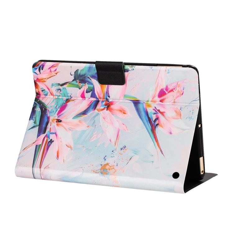 For Amazon Kindle Fire Max 11 2023 Litchi Texture Voltage Painted Vegan Leather Smart Tablet Case