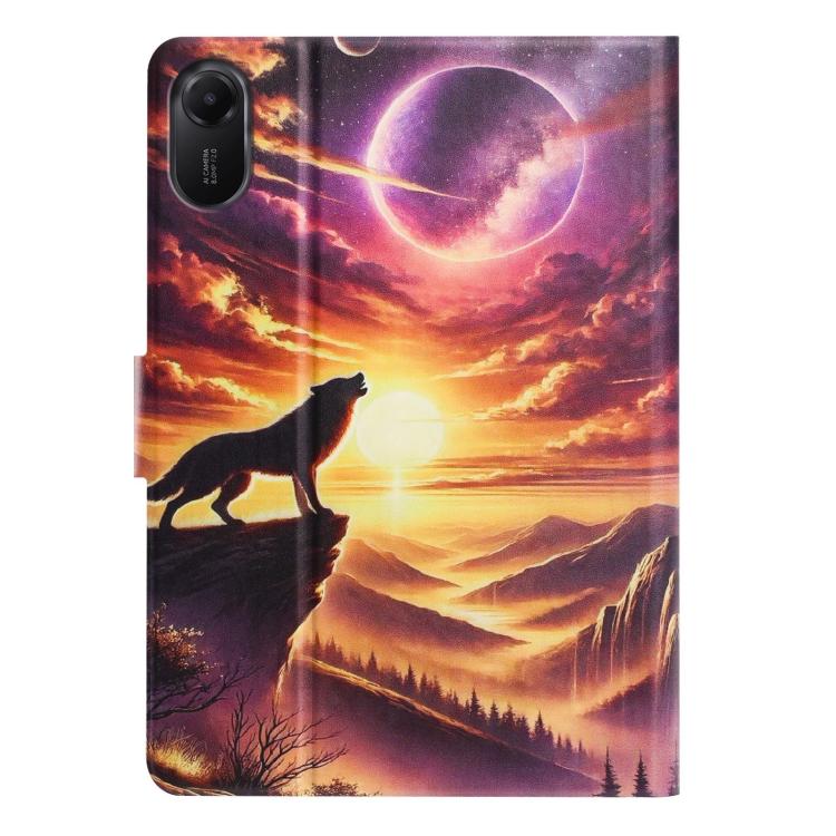 For Xiaomi Redmi Pad 2 11 2025 Litchi Texture Voltage Painted Vegan Leather Smart Tablet Case