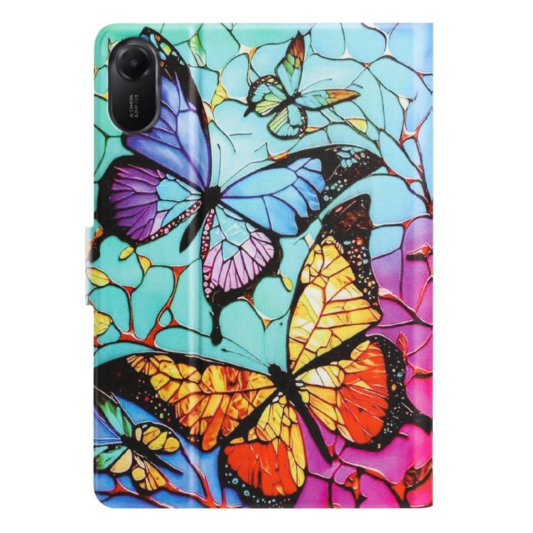 For Xiaomi Redmi Pad 2 11 2025 Litchi Texture Voltage Painted Vegan Leather Smart Tablet Case