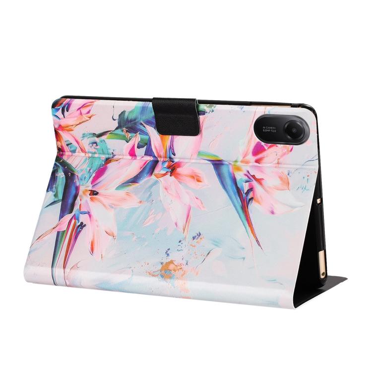 For Xiaomi Redmi Pad 2 11 2025 Litchi Texture Voltage Painted Vegan Leather Smart Tablet Case