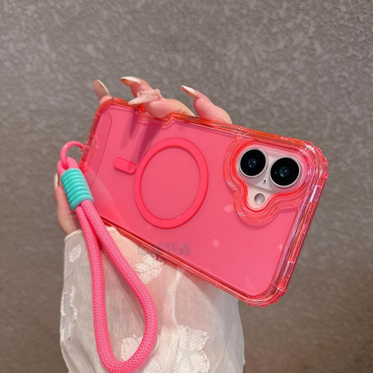 For iPhone 13 Pro Max Detachable 3 in 1 Glitter Magnetic Phone Case with Hand Strap