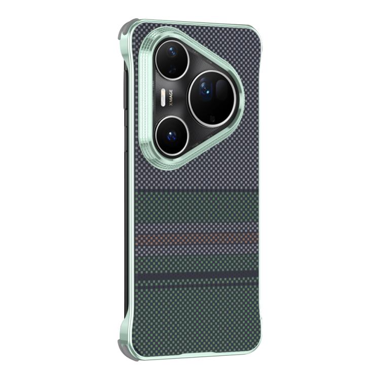 For Huawei Pura 80 Pro 5G Water Transfer Printing Woven Texture Magnetic Phone Case