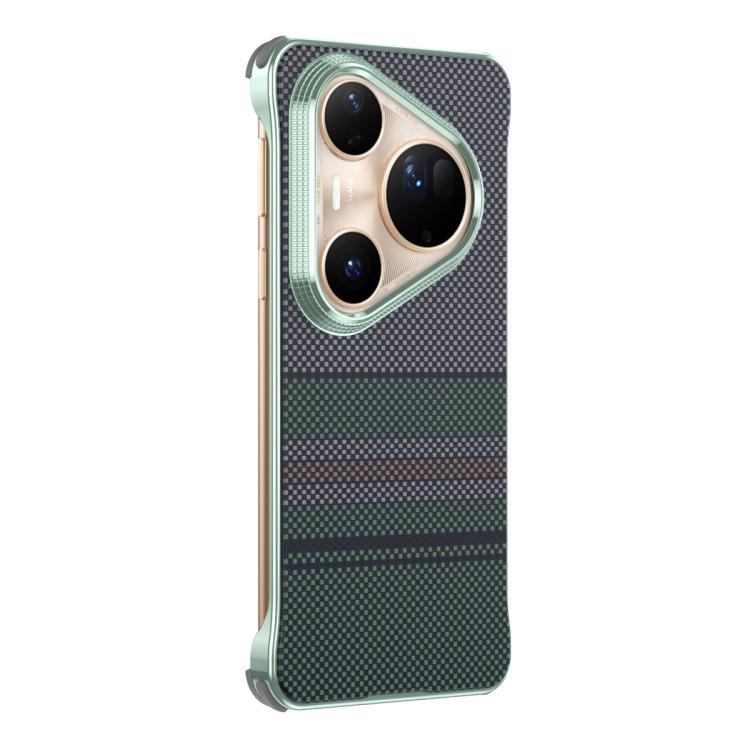 For Huawei Pura 80 Ultra 5G Water Transfer Printing Woven Texture Magnetic Phone Case