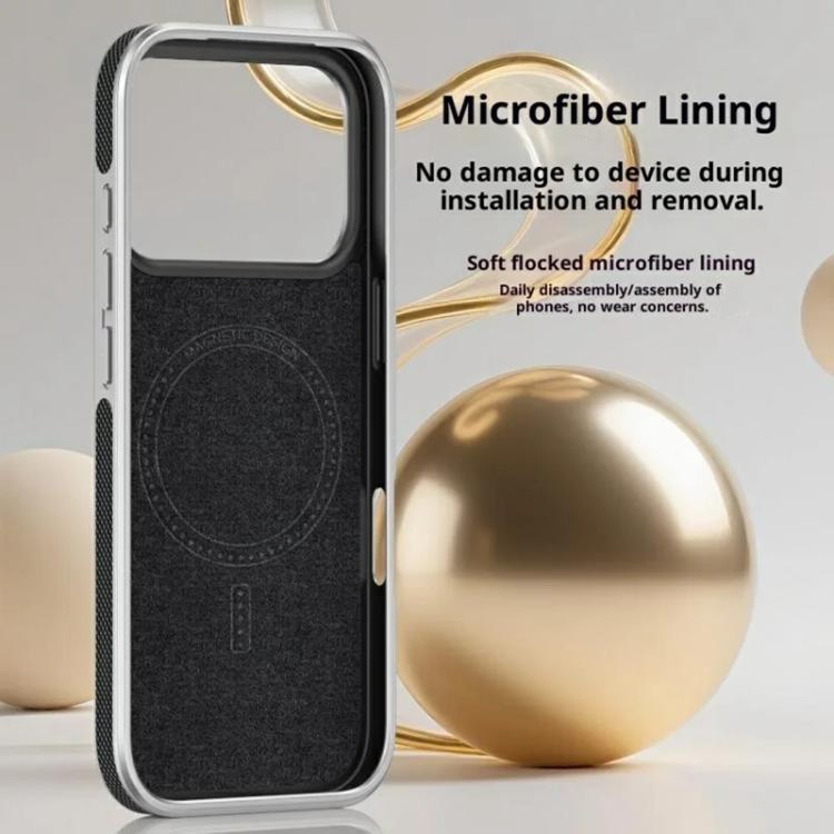 For iPhone 14 Pro Max Line Print Diamond Texture Magnetic Vegan Leather Phone Case