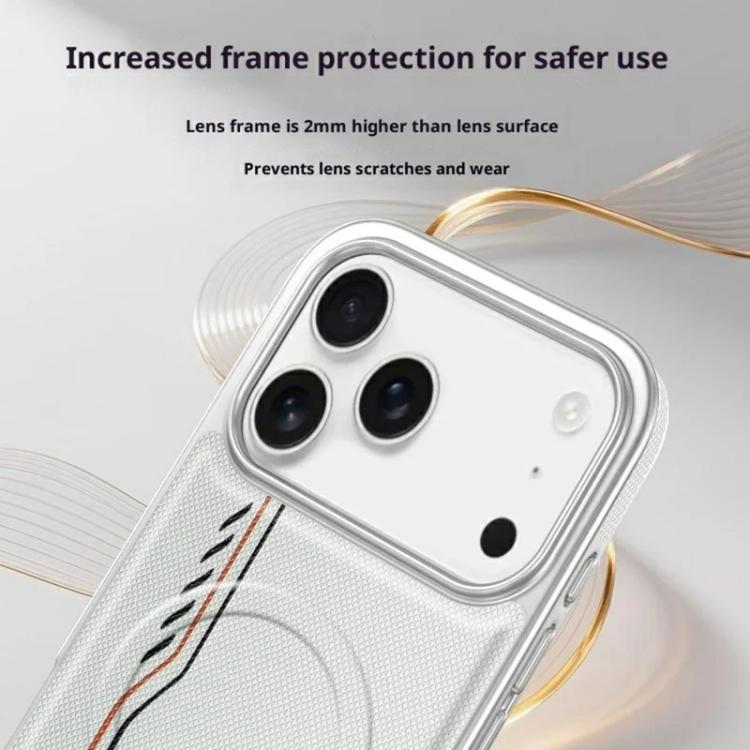 For iPhone 14 Pro Line Print Diamond Texture Magnetic Vegan Leather Phone Case