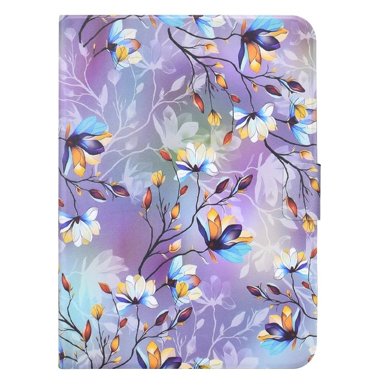 For iPad 10.2 2021 / 10.5 2019 Voltage Sewing Thread Painted Vegan Leather Smart Tablet Case