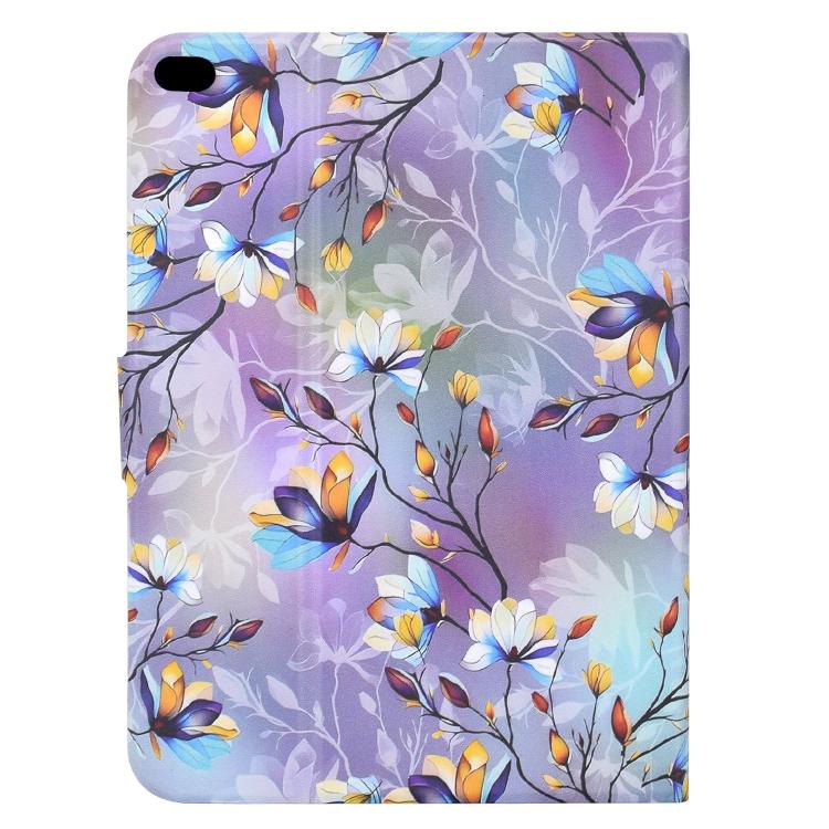 For iPad 9.7 2018 / 2017 Voltage Sewing Thread Painted Vegan Leather Smart Tablet Case