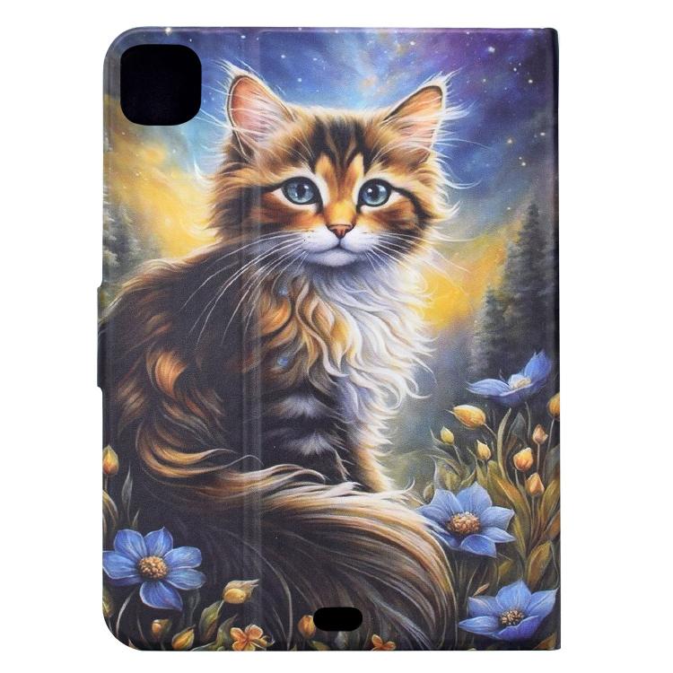 For Xiaomi Pad 8 / 8 Pro / 7 / 7 Pro Voltage Sewing Thread Painted Vegan Leather Smart Tablet Case