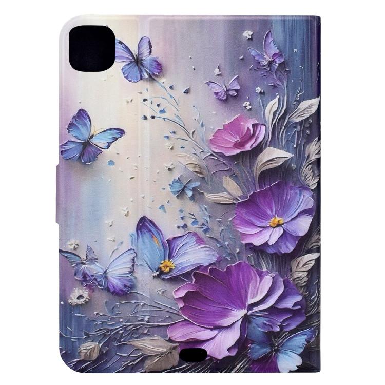 For Xiaomi Pad 8 / 8 Pro / 7 / 7 Pro Voltage Sewing Thread Painted Vegan Leather Smart Tablet Case
