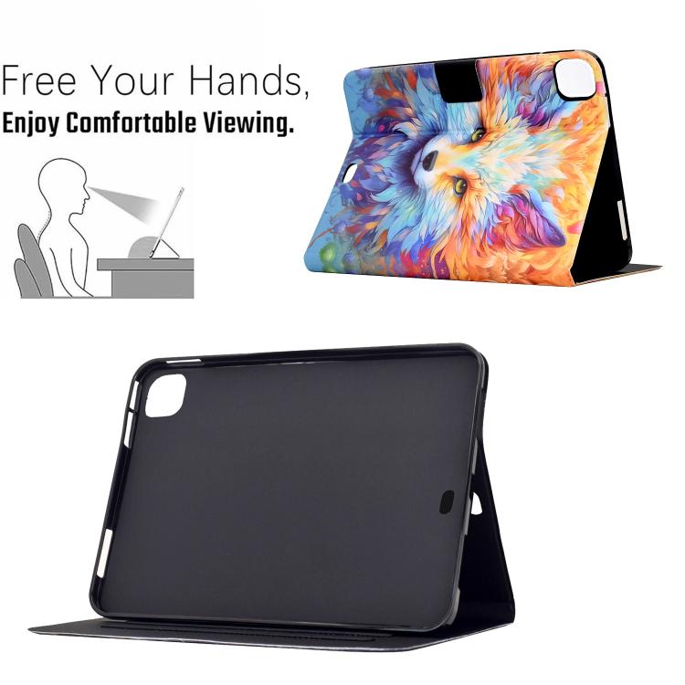 For Xiaomi Pad 7S Pro 12.5 Voltage Sewing Thread Painted Vegan Leather Smart Tablet Case