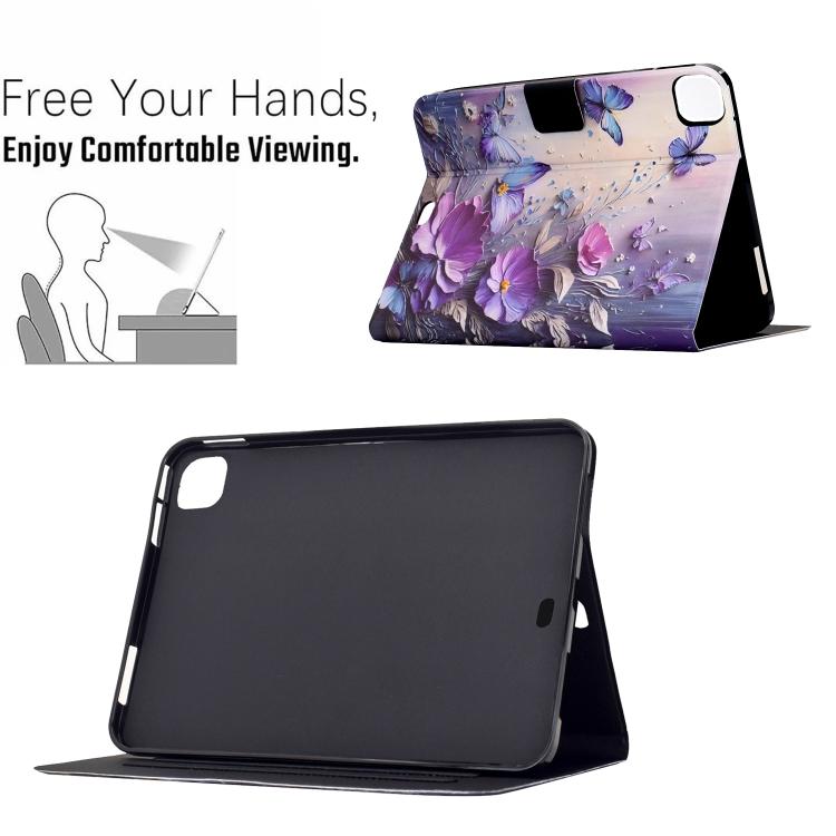 For Xiaomi Pad 7S Pro 12.5 Voltage Sewing Thread Painted Vegan Leather Smart Tablet Case