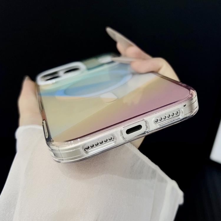 For iPhone 17 Pro Geometric Gradient Magnetic Phone Case