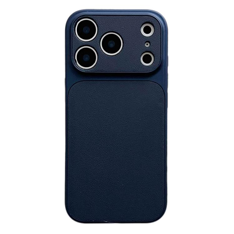 For iPhone 17 Pro Leather Textured Large Window Full Coverage Phone Case