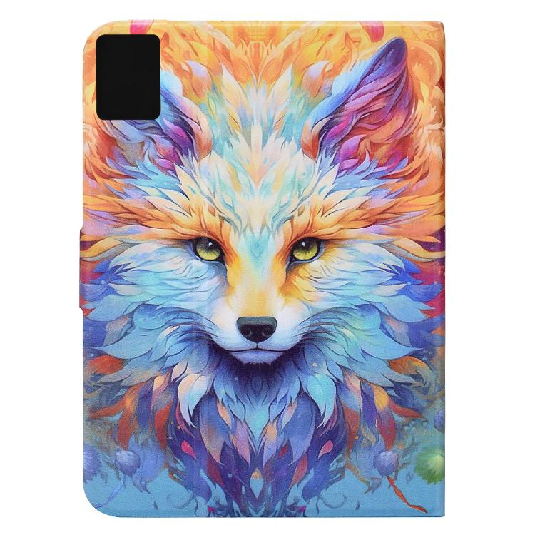 For Lenovo Xiaoxin Pad 11 2025 Voltage Sewing Thread Painted Vegan Leather Smart Tablet Case