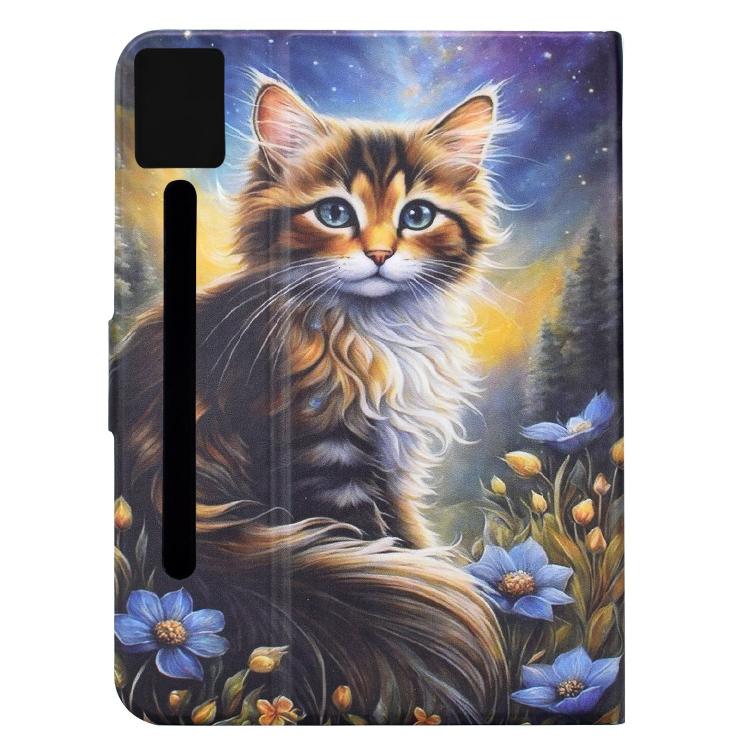 For Lenovo Idea Tab Pro / P12 12.7 2025 Voltage Sewing Thread Painted Vegan Leather Smart Tablet Case