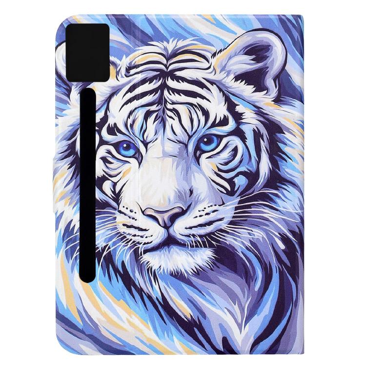 For Lenovo Idea Tab Pro / P12 12.7 2025 Voltage Sewing Thread Painted Vegan Leather Smart Tablet Case
