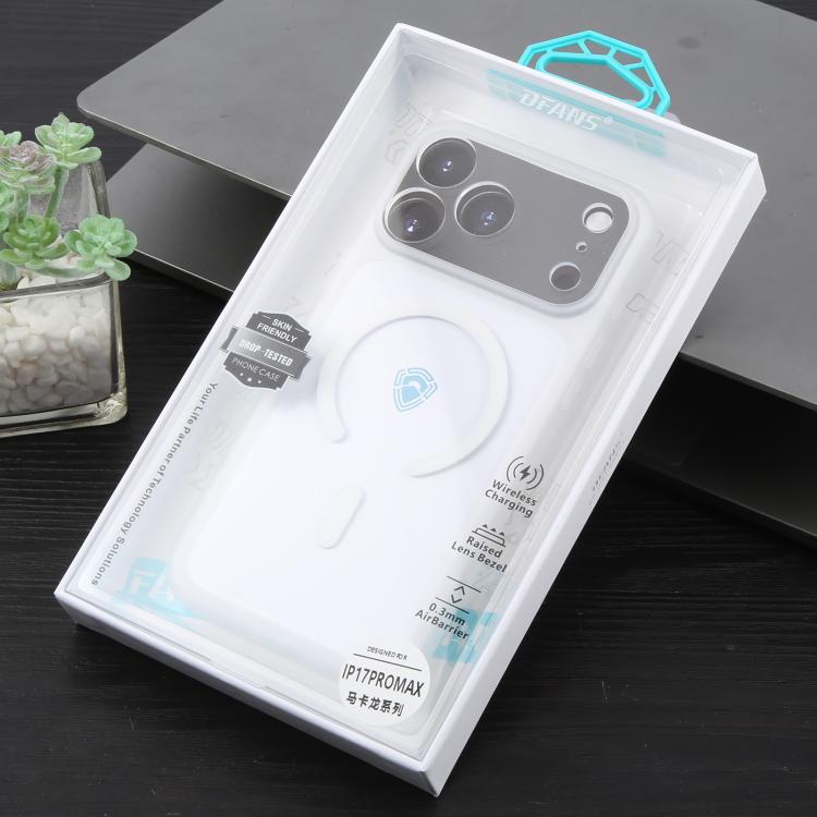 For iPhone 17 Pro Max DFANS DESIGN Full Coverage PC Clear Lens Frame Magnetic Phone Case