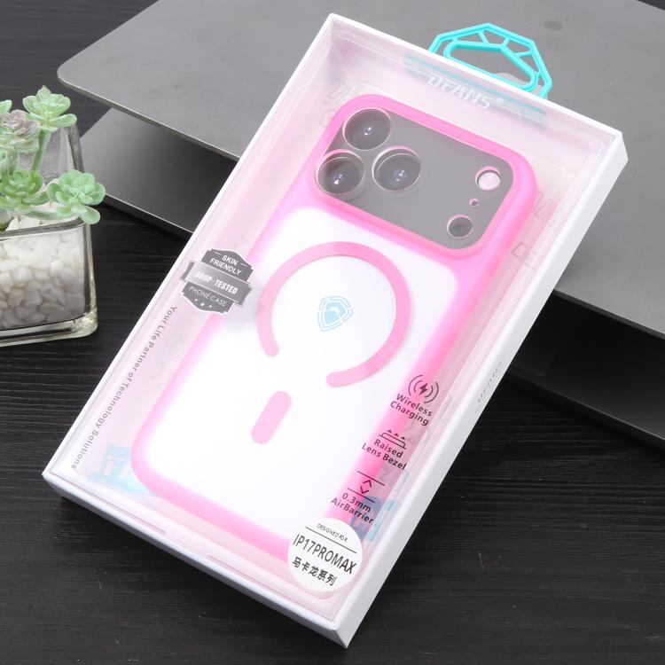For iPhone 17 Pro Max DFANS DESIGN Full Coverage PC Clear Lens Frame Magnetic Phone Case