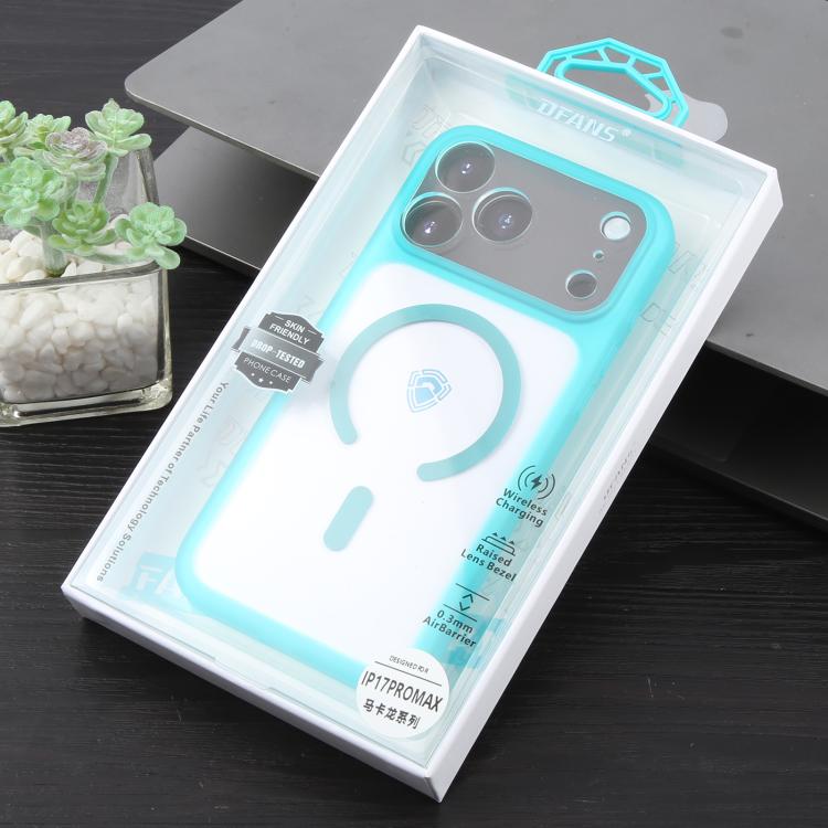 For iPhone 17 Pro Max DFANS DESIGN Full Coverage PC Clear Lens Frame Magnetic Phone Case