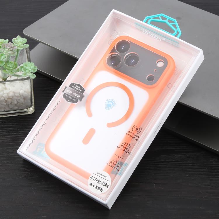 For iPhone 17 Pro Max DFANS DESIGN Full Coverage PC Clear Lens Frame Magnetic Phone Case