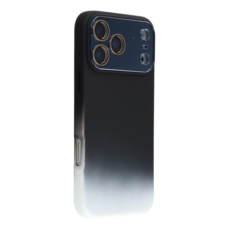 For iPhone 17 Pro Dual-Color Gradient TPU + Fiber Lining Phone Case with Lens Protector
