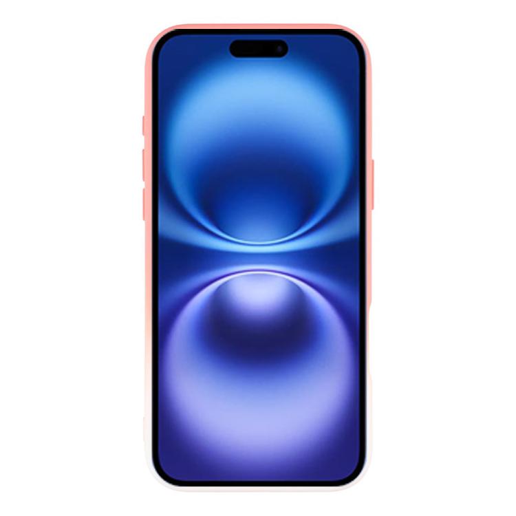 For iPhone 17 Dual-Color Gradient TPU + Fiber Lining Phone Case with Lens Protector