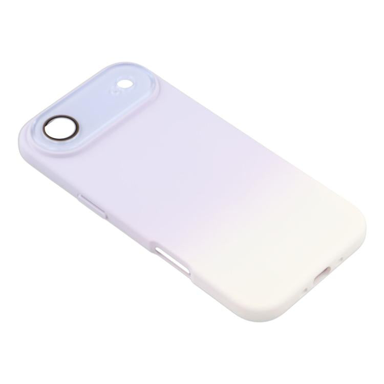For iPhone Air Dual-Color Gradient TPU + Fiber Lining Phone Case with Lens Protector