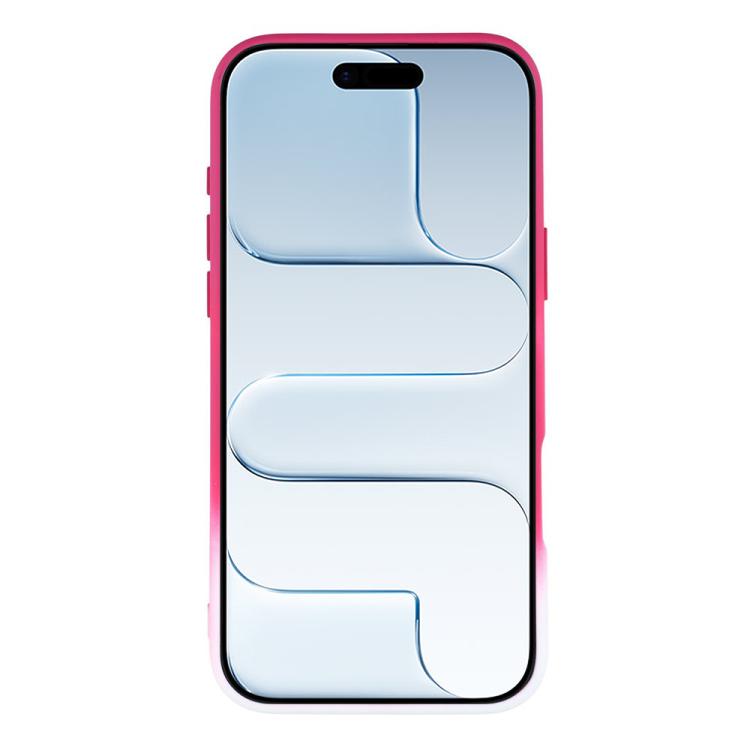 For iPhone Air Dual-Color Gradient TPU + Fiber Lining Phone Case with Lens Protector