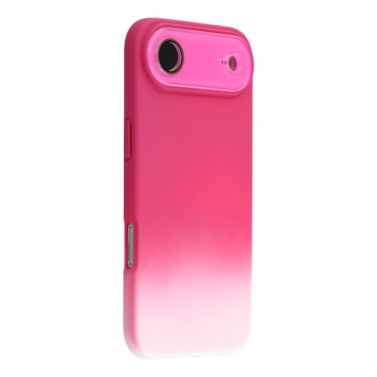 For iPhone Air Dual-Color Gradient TPU + Fiber Lining Phone Case with Lens Protector